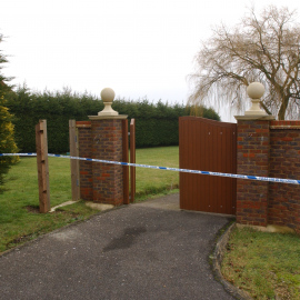 The rear drive of 2 Prospect Close, still incomplete at the time. Notice how access to the rear of the property is completely open to the street.